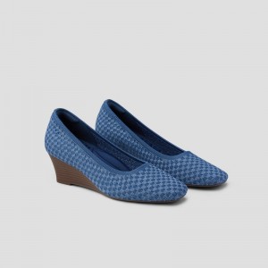 Podpätky Vivaia Margot Wedge Pro Denim Woven | DGDA0992
