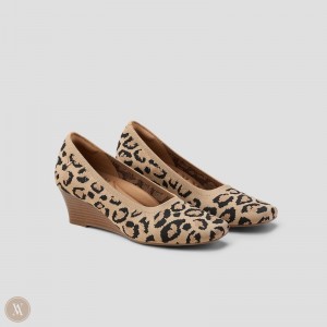Podpätky Vivaia Margot Wedge Pro Tmavo Leopardie | TTJT2415