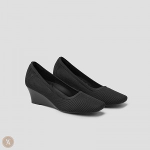 Podpätky Vivaia Margot Wedge Pro Čierne | FSHE0072