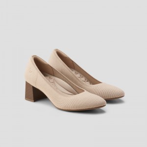 Podpätky Vivaia Tamia Block Heel Almond | PILZ6680