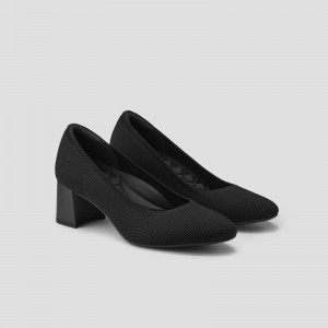Podpätky Vivaia Tamia Block Heel Čierne | GLXP1311