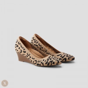 Podpätky Vivaia Tamia Wedge Pro Tmavo Leopardie | NCMH8567