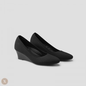 Podpätky Vivaia Tamia Wedge Pro Čierne | SLBU7633