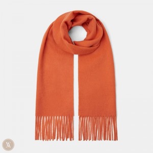 Satky Vivaia Vlna Scarf-Orange Red Oranžové Červené | AUSB6373